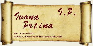Ivona Prtina vizit kartica
